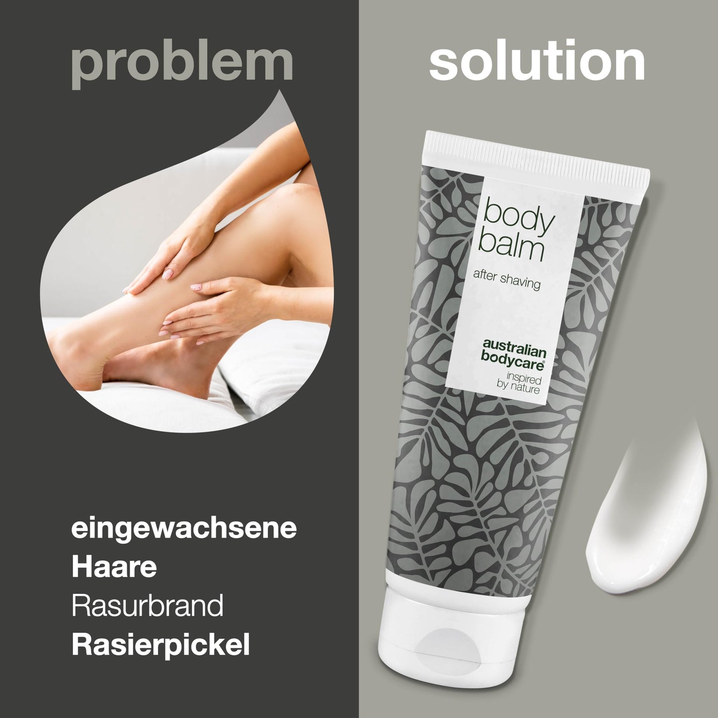 After Shave Balsam 200ml | Mit 100% Natürliches Teebaumöl | Vegan - Aftershave Lotion gegen Eingewachsene Haare, Rasurbrand & rote Pickel nach der Rasur