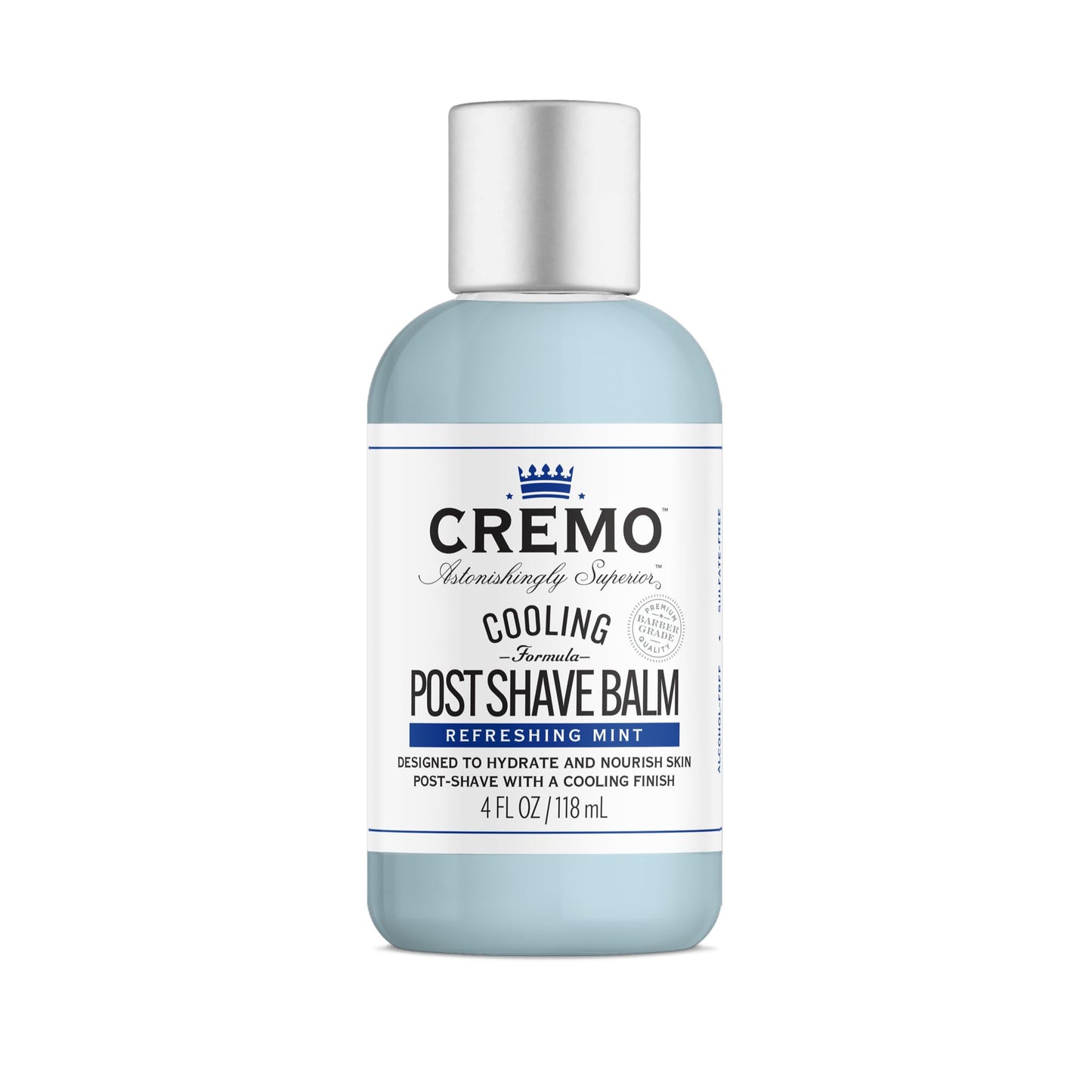 CREMO - Cooling Post Shave Balm For Men | Refreshing Mint Formula | 118ml