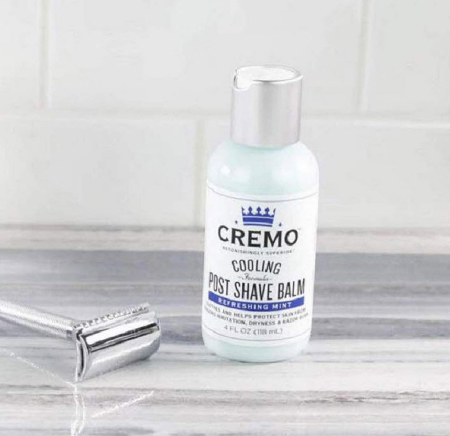 CREMO - Cooling Post Shave Balm For Men | Refreshing Mint Formula | 118ml