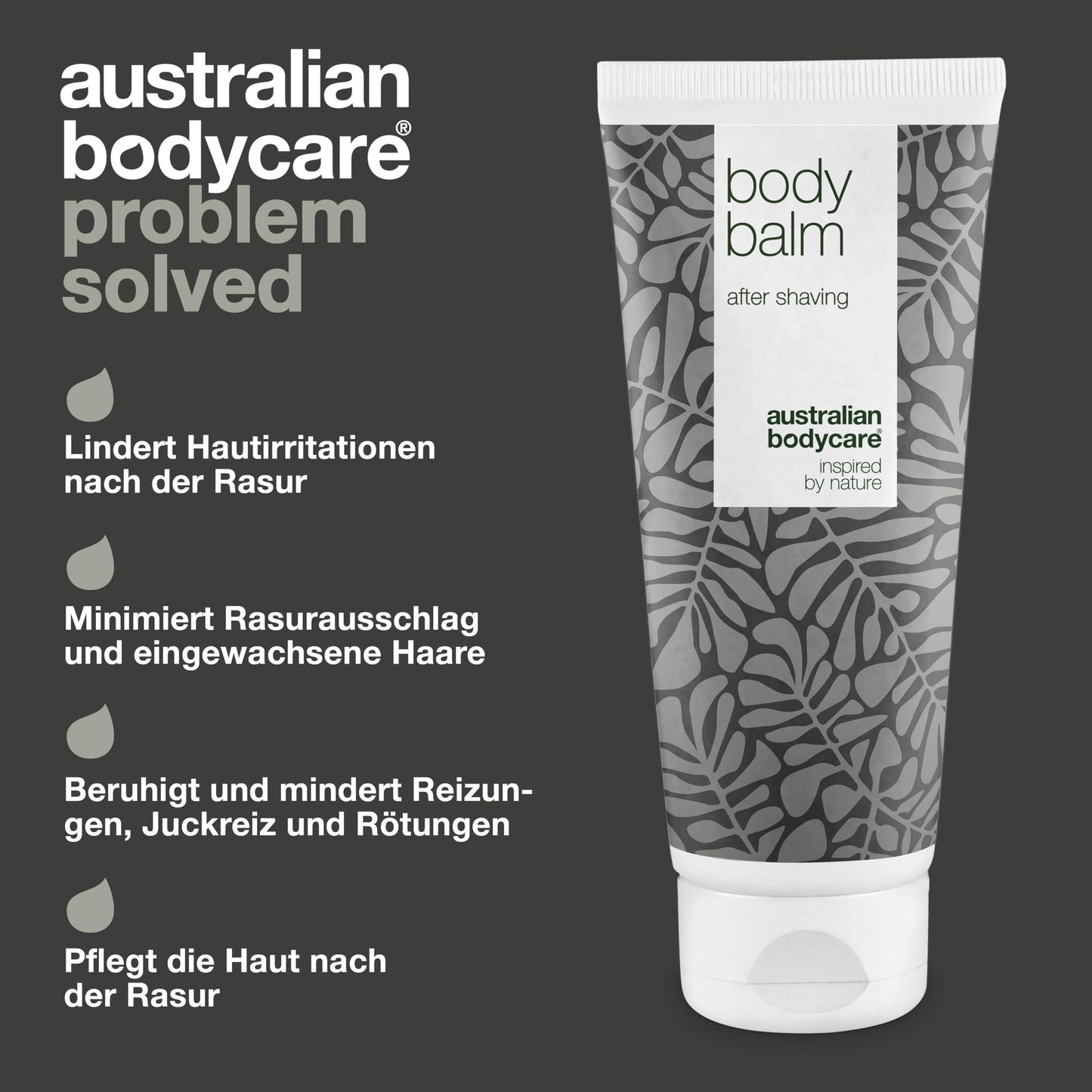 After Shave Balsam 200ml | Mit 100% Natürliches Teebaumöl | Vegan - Aftershave Lotion gegen Eingewachsene Haare, Rasurbrand & rote Pickel nach der Rasur