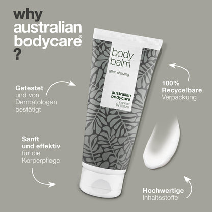 After Shave Balsam 200ml | Mit 100% Natürliches Teebaumöl | Vegan - Aftershave Lotion gegen Eingewachsene Haare, Rasurbrand & rote Pickel nach der Rasur