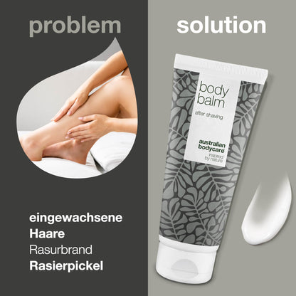 After Shave Balsam 200ml | Mit 100% Natürliches Teebaumöl | Vegan - Aftershave Lotion gegen Eingewachsene Haare, Rasurbrand & rote Pickel nach der Rasur